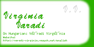 virginia varadi business card